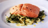 salmon noodles